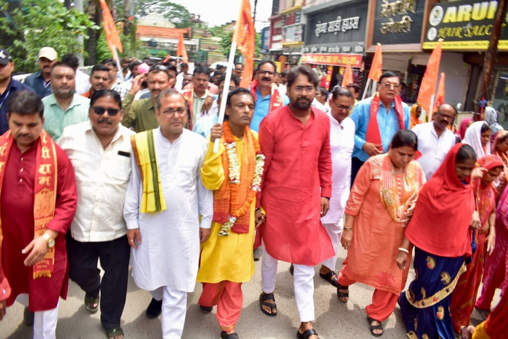 अयोध्या श्रीराम मंदिर में हुई चोरी से आहत श्रद्धालुओं की भावनाओं के सम्मान में निकली “श्रीराम श्रद्धा आस्था यात्रा